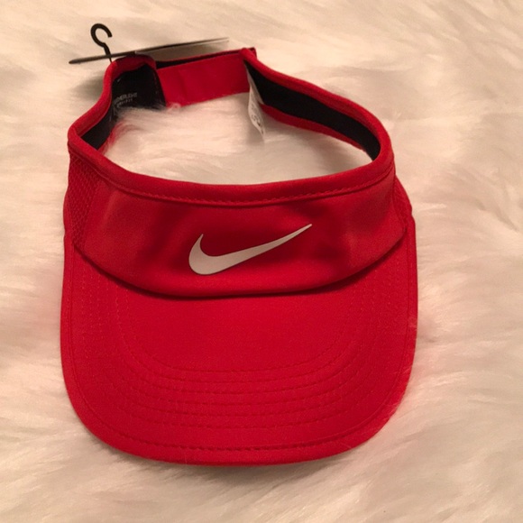 nike red visor